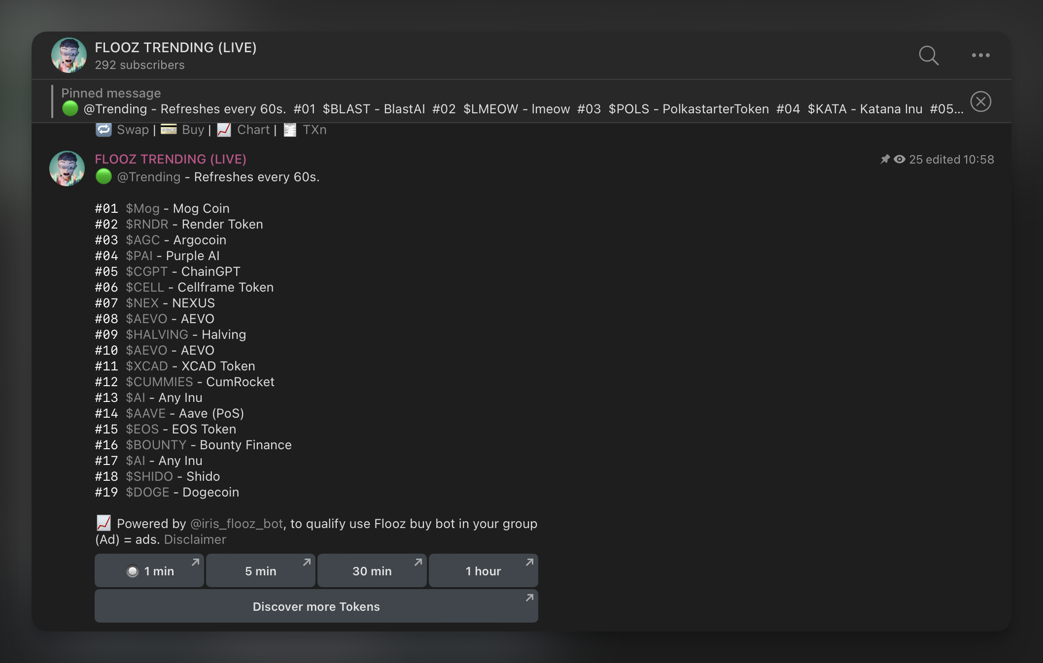 Subscribe to Flooz Trending channel on Telegram by Flooz.xyz | Galxe Quest